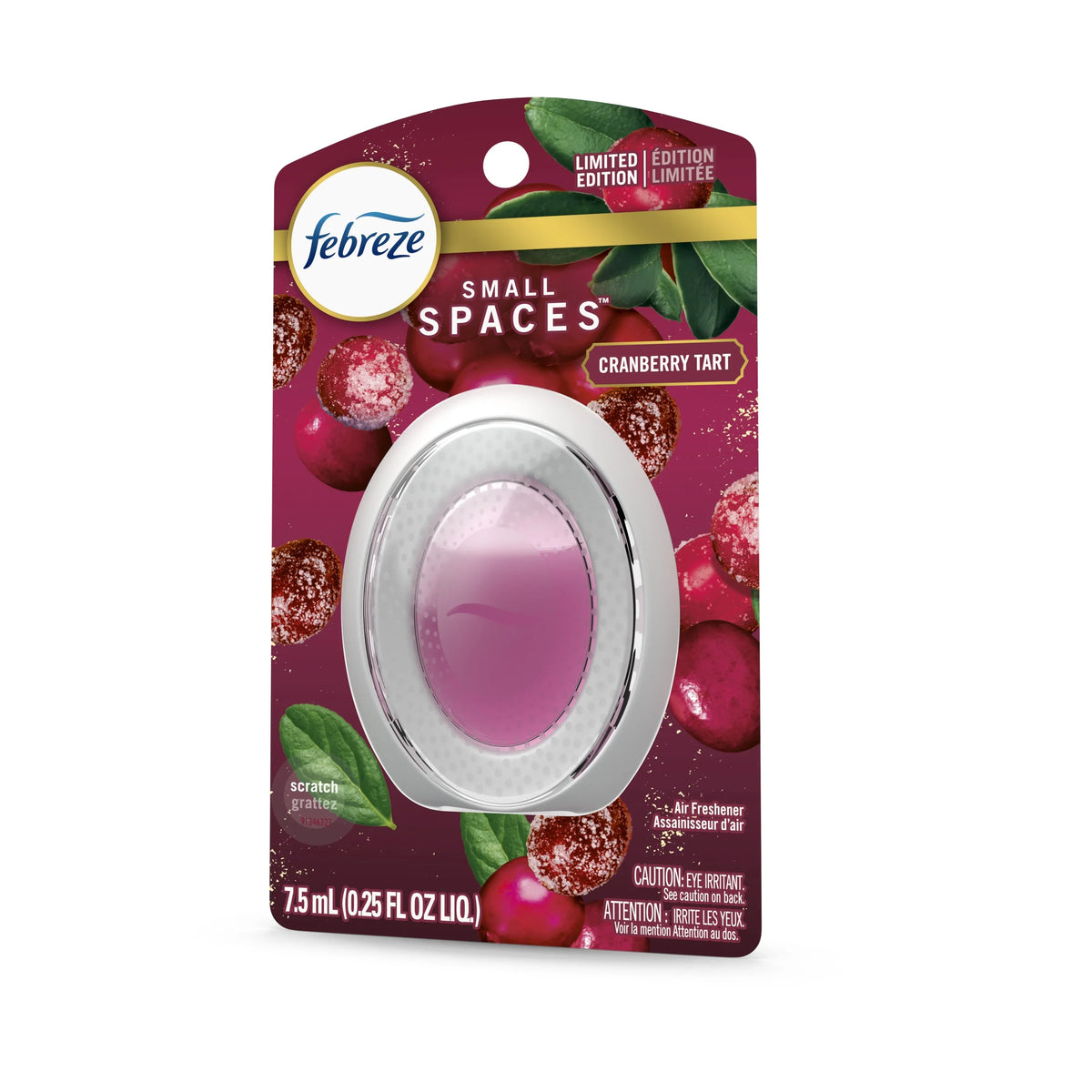 Febreze Odor-Eliminating Small Spaces Air Freshener, Holiday Cranberry Tart Scent