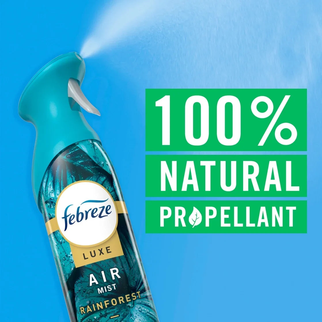 Febreze Air Mist Luxe Air Freshener Spray, Rainforest Scent, 8.1oz