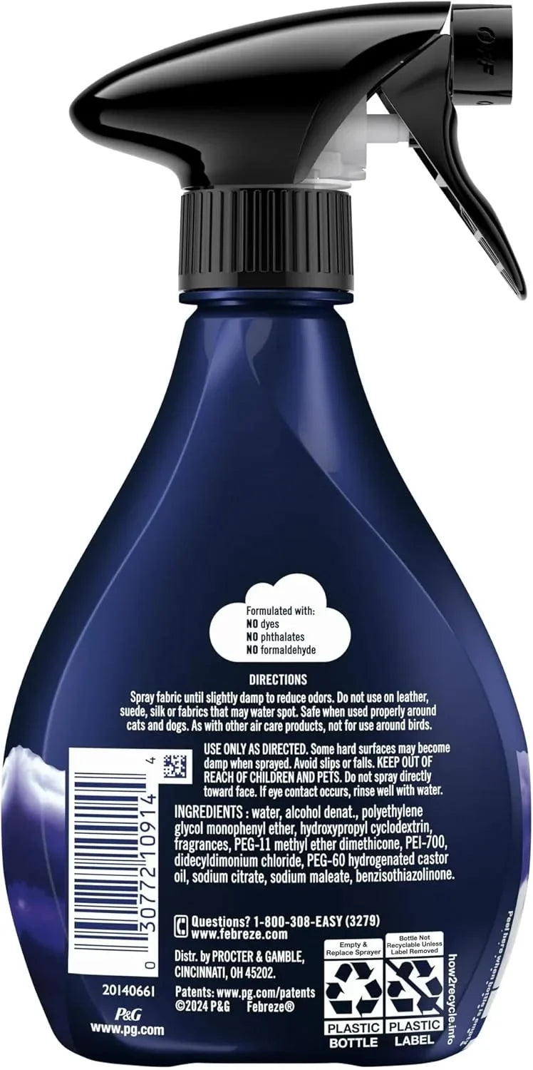 Febreze Fabric 12.5oz. Trigger Spray, Midnight Storm (Pack of 4)