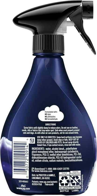 Febreze Fabric 12.5oz. Trigger Spray, Midnight Storm (Pack of 4)