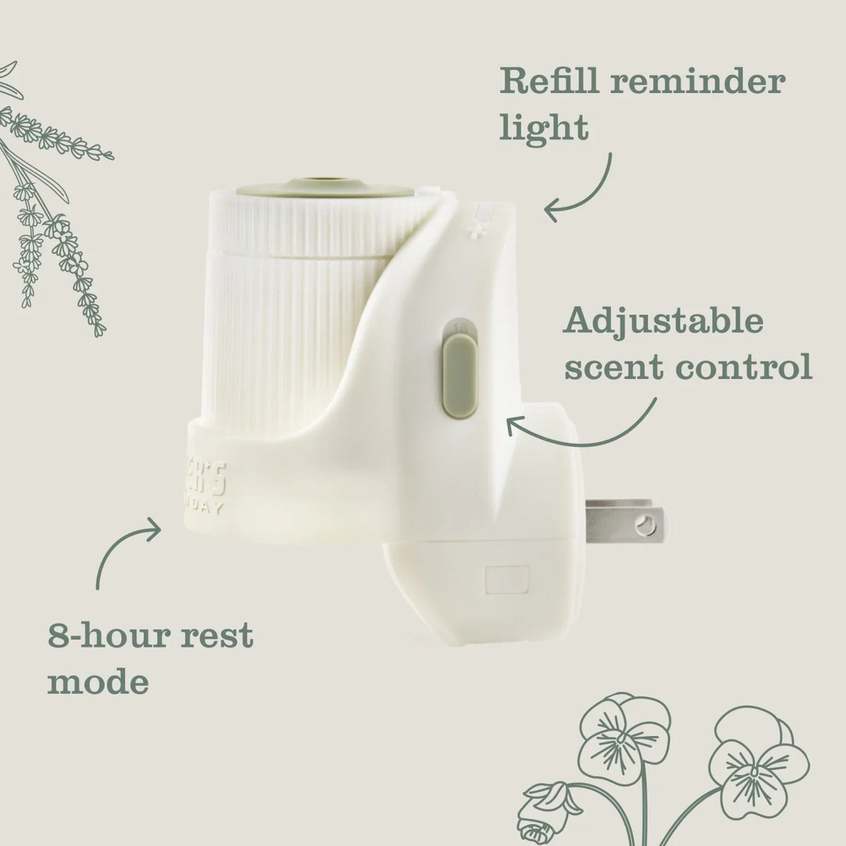Mrs. Meyer's Clean Day Premium Scented Oil Plug-In, Diffuser & Air Freshener