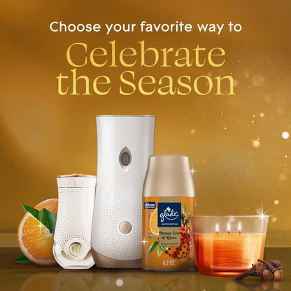 Glade® PlugIns® Refills Air Freshener, Christmas Stocking Stuffer Orange Zest & Clove, 1.34oz., 2 Count