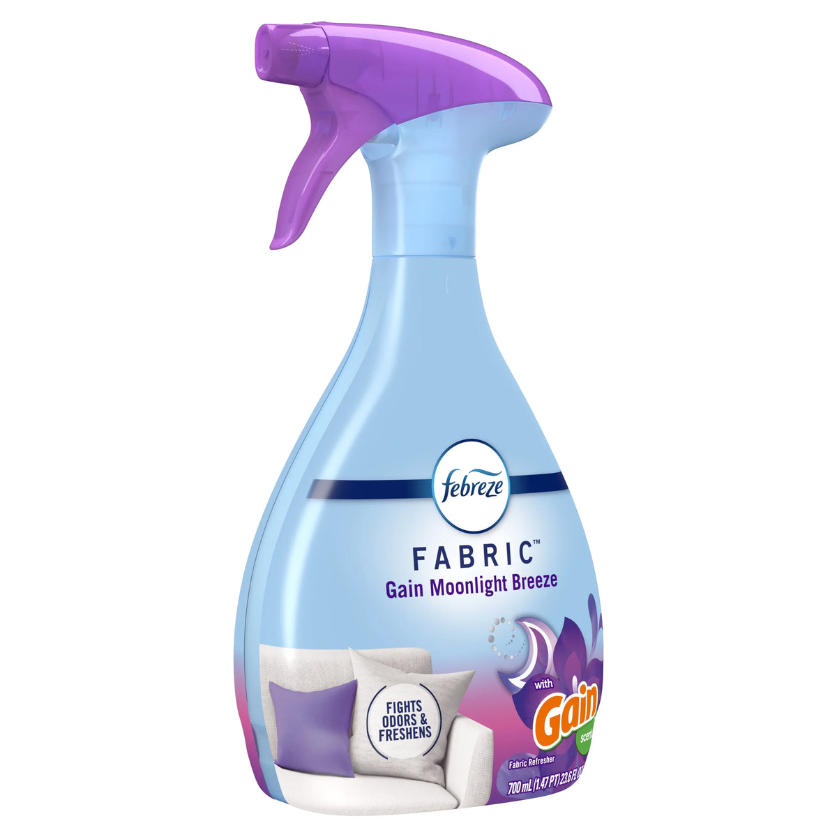 Febreze Fabric Spray Air Freshener, Odor-Fighting, Gain Moonlight Breeze, 23.6 fl oz