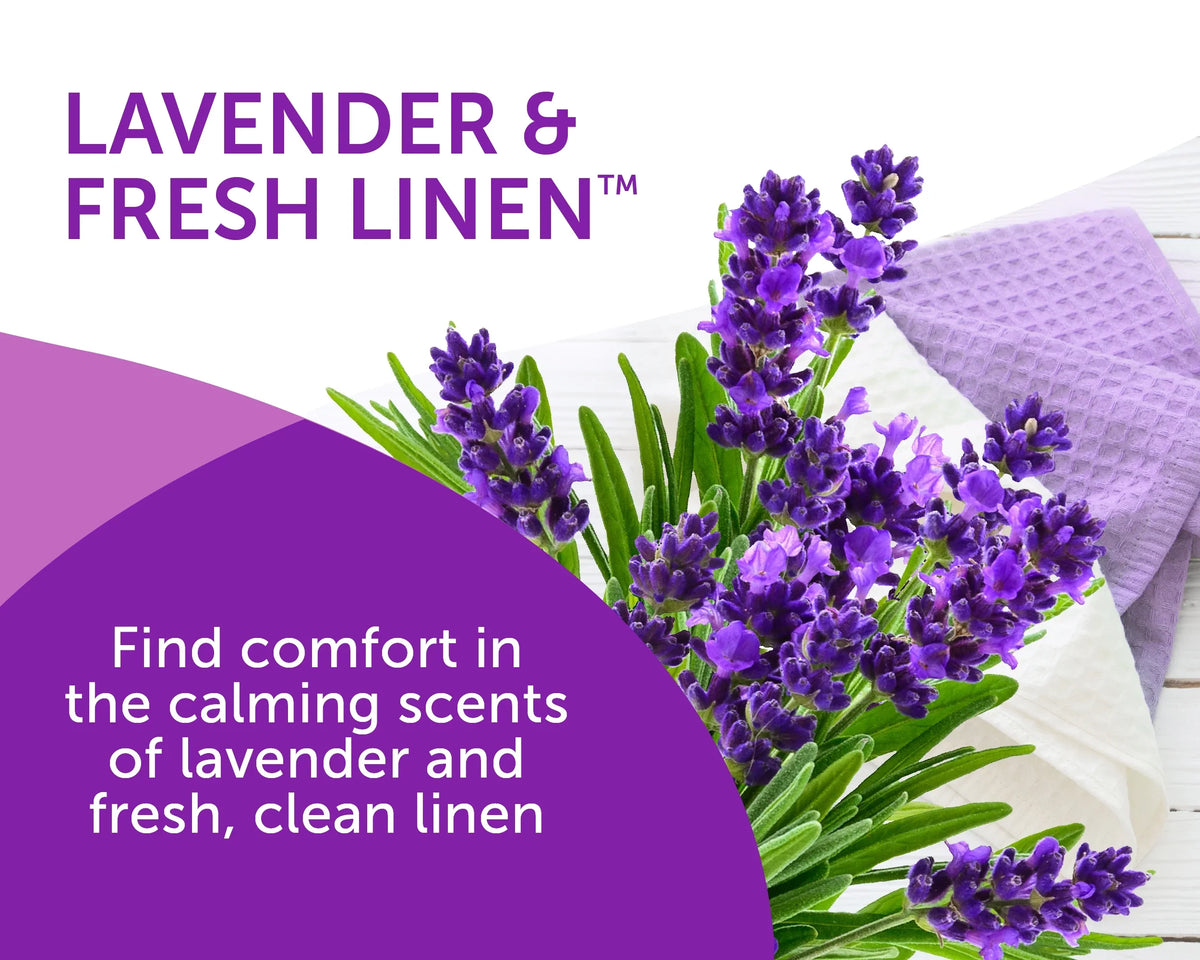 Bright Air Super Odor Eliminator Air Freshener, Lavender & Fresh Linen, 14oz, Case of 6