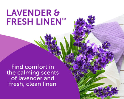 Bright Air Super Odor Eliminator Air Freshener, Lavender & Fresh Linen, 14oz, Case of 6