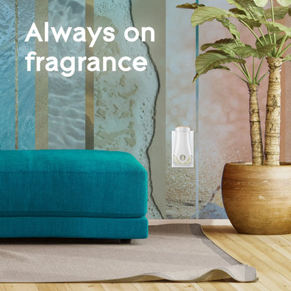 Glade PlugIns Scented Oil 5 Refills, Air Freshener, Aqua Waves, Essential Oil Infused Wall Plug In, 3.35 FL oz, Pack of 5