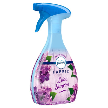 Febreze Auto Fabric Spray Air Freshener for Car, Lilac Sunrise, 23.6oz
