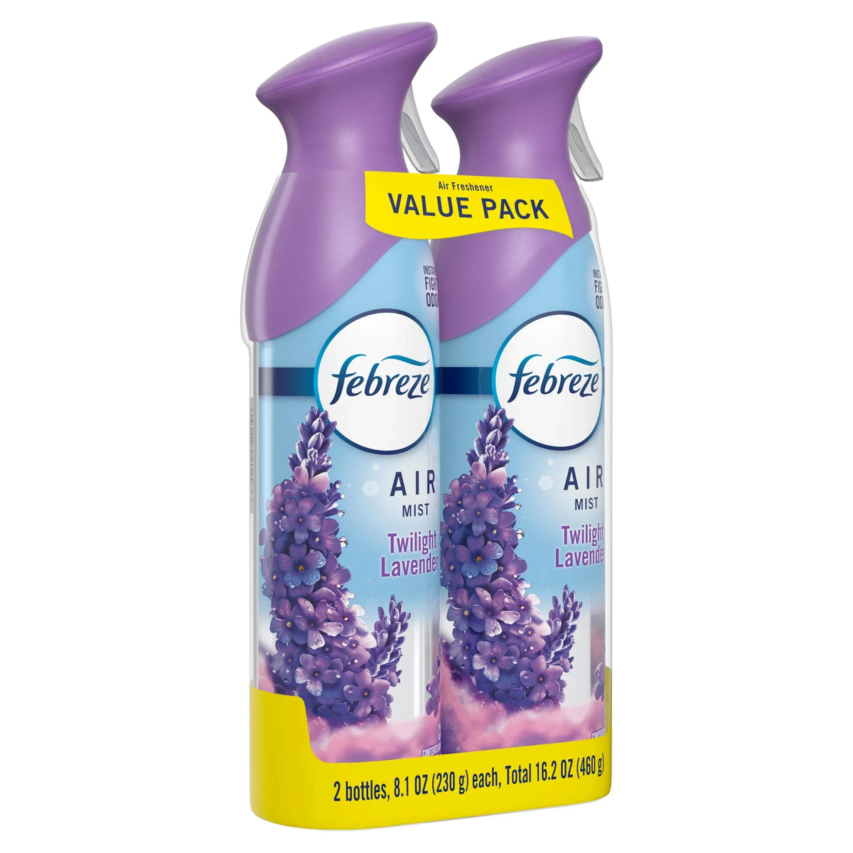 Febreze Air Mist Air Freshener Spray, Twilight Lavender, 8.1oz, 2 Count