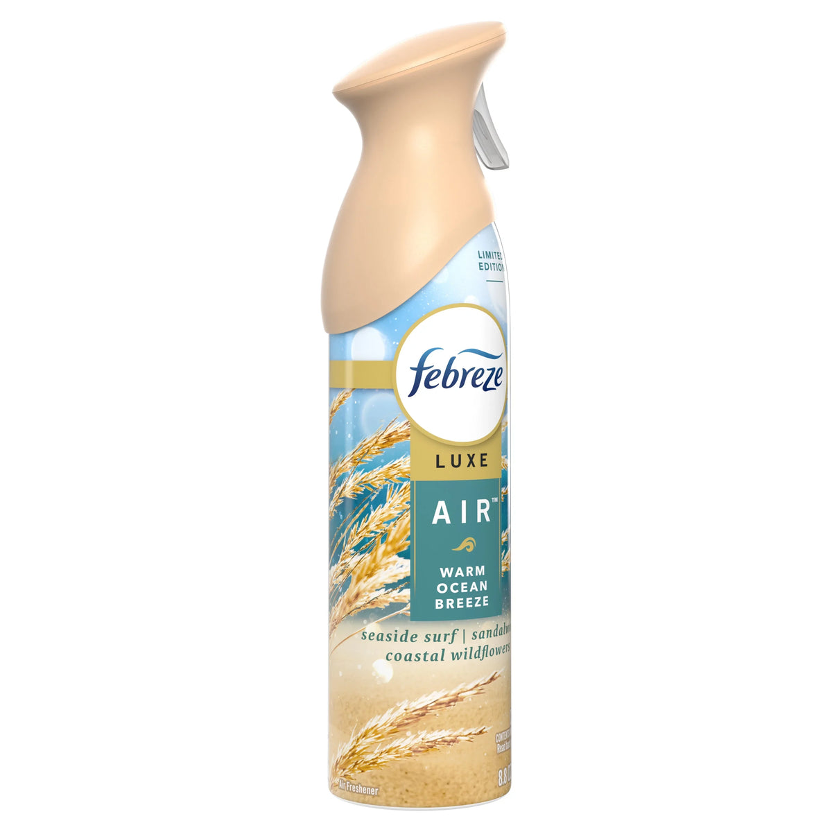 Febreze Air Freshener Spray, Odor-Fighting Room Spray, Warm Ocean Breeze Scent, 8.8oz, 1 Count