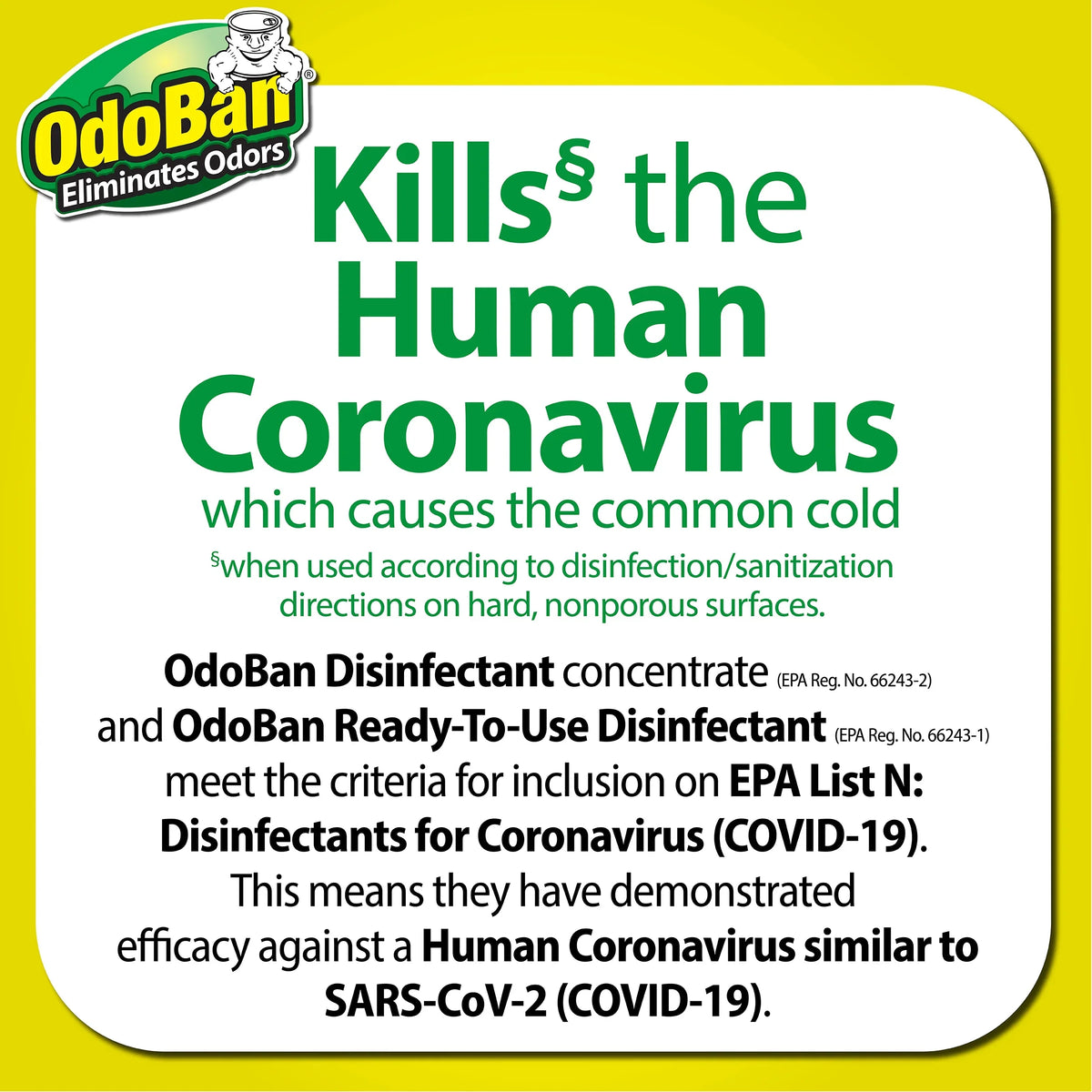 OdoBan Original Eucalyptus Scent Disinfectant Fabric & Air Freshener, 27 fl oz