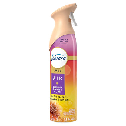 Febreze Air Mist Luxe Air Freshener Spray, Summer Golden Hour, 8.1 Oz