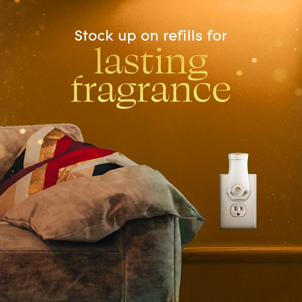 Glade® PlugIns® Refills Air Freshener, Christmas Stocking Stuffer Orange Zest & Clove, 1.34oz., 2 Count