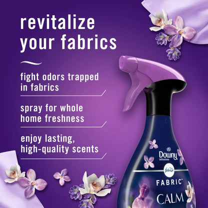 Febreze Fabric Spray Air Freshener, Odor-Fighting Fabric Refresher, Downy Calm, 27 fl oz