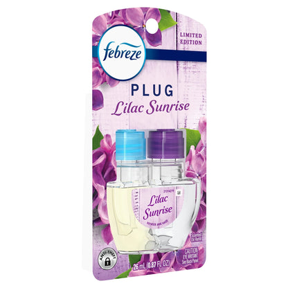 Febreze Plug In Air Freshener Scented Oil Refill Lilac Sunrise