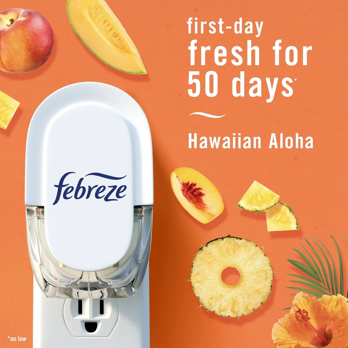 Febreze Plug In Air Freshener, Odor-Fighting Scented Oil Refill, Hawaiian Aloha, 2 Refills