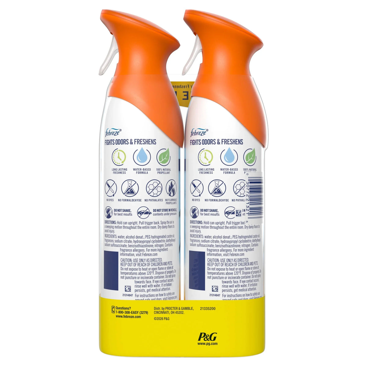 Febreze Air Mist Air Freshener Spray Hawaiian Aloha, 8.1oz, 2 Count