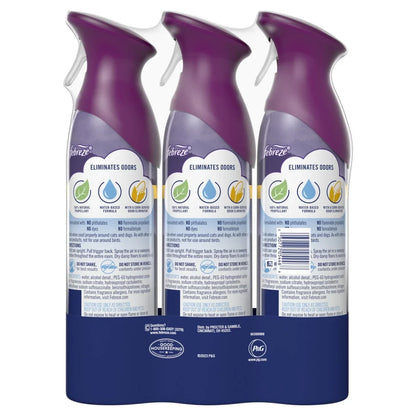 Febreze Air Freshener Spray Mountain Scent, Odor-Fighting, 8.8oz, 3 Count