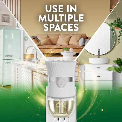 Air Wick Plug-in Scented Oil Air Freshener Warmer Refills, Warm Woods and Jasmine, 4 Count
