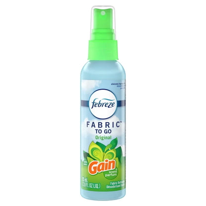 Febreze To Go Fabric Odor-Eliminating Refresher with Gain Original Scent, 2.8 Fl Oz, 3 Pack