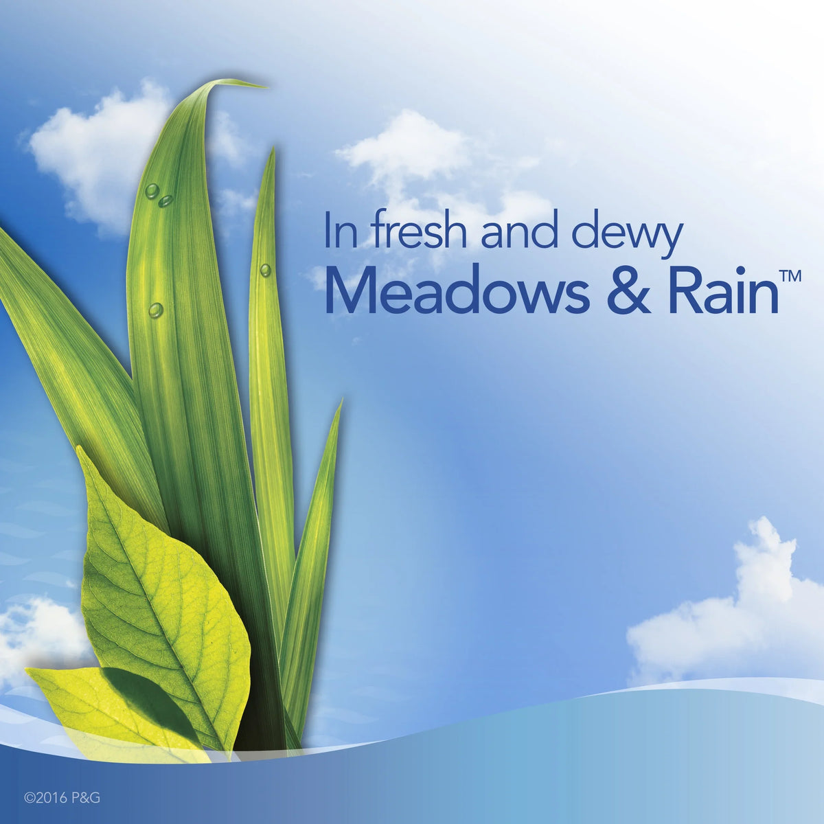 Febreze Car Air Freshener Vent Clip, Meadows & Rain, 1 Count