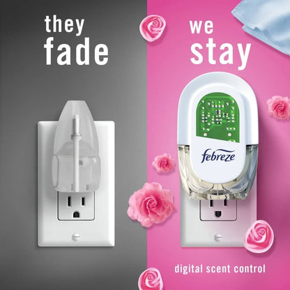 Febreze Plug In Air Freshener, Odor-Fighting Oil Refill, Downy April Fresh, 2 Refills