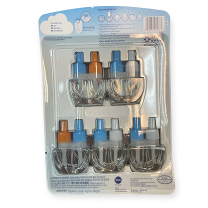 Febreze Plugs Air Freshener Refills, Linen and Sky & Hawaiian Aloha, 5 Pack
