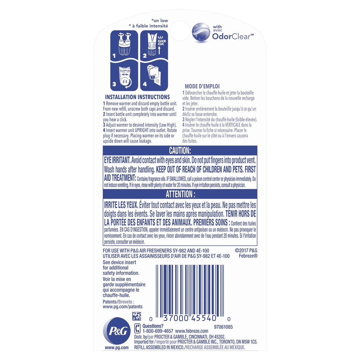 Febreze Plug Scented Oil Refill, Linen & Sky, 1 count