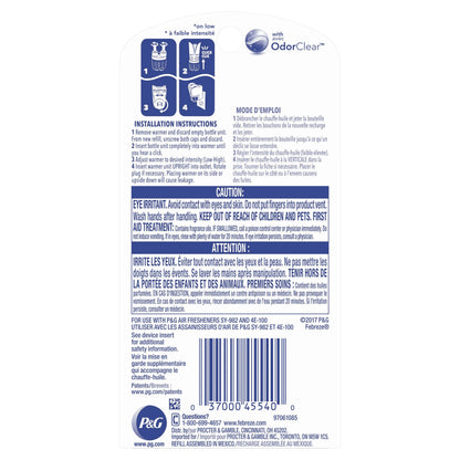 Febreze Plug Scented Oil Refill, Linen & Sky, 1 count