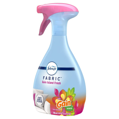 Febreze Fabric Spray Air Freshener, Odor-Fighting Fabric Refresher, Gain Island Fresh, 23.6 fl oz
