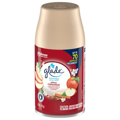 Glade Automatic Spray Refill, Air Freshener, Apple Cinnamon, 6.2 oz