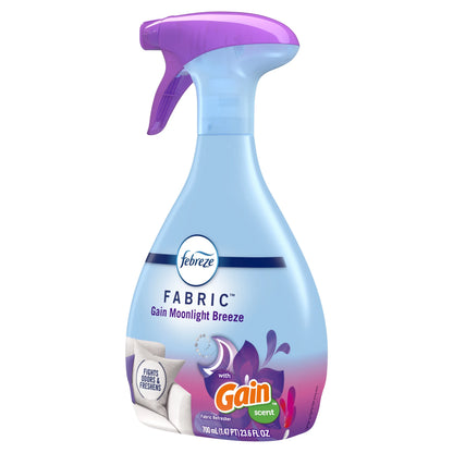 Febreze Fabric Spray Air Freshener, Odor-Fighting, Gain Moonlight Breeze, 23.6 fl oz