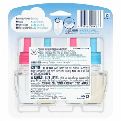 Febreze Downy April Fresh Odor-Eliminating Fade Defy PLUG Air Freshener Oil Refills - 0.87 oz - 2 pk