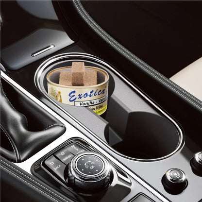 Exotica Car Air Freshener | Spill-proof Can | Organic | For Home & Auto | Long Lasting Freshness | (Pack of 12) (Vanilla)