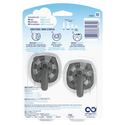 Febreze Car Odor Eliminating Air Freshener, Midnight Storm, 2 Count