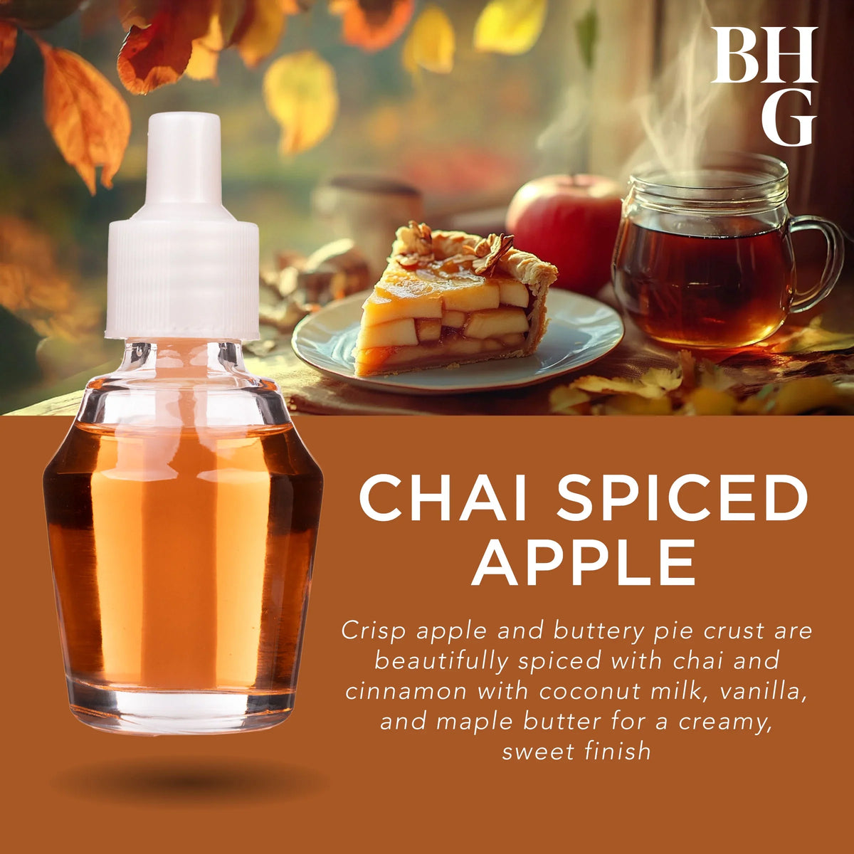 Better Homes and Gardens Aroma Accents Oil Refill, Chai Spiced Apple, 24mL