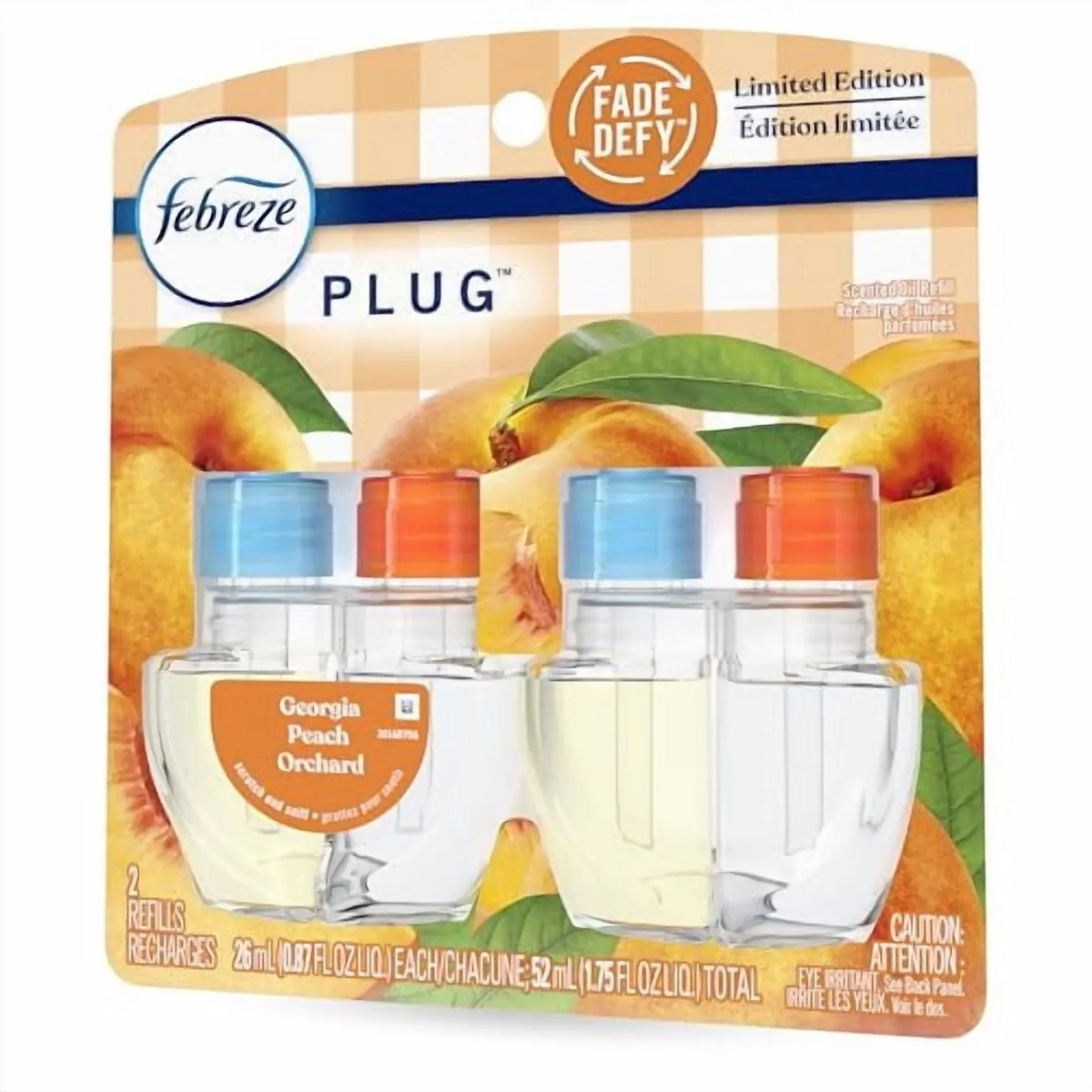Febreze Plug Dual Refill Air Freshener Georgia Peach Orchard 2ct