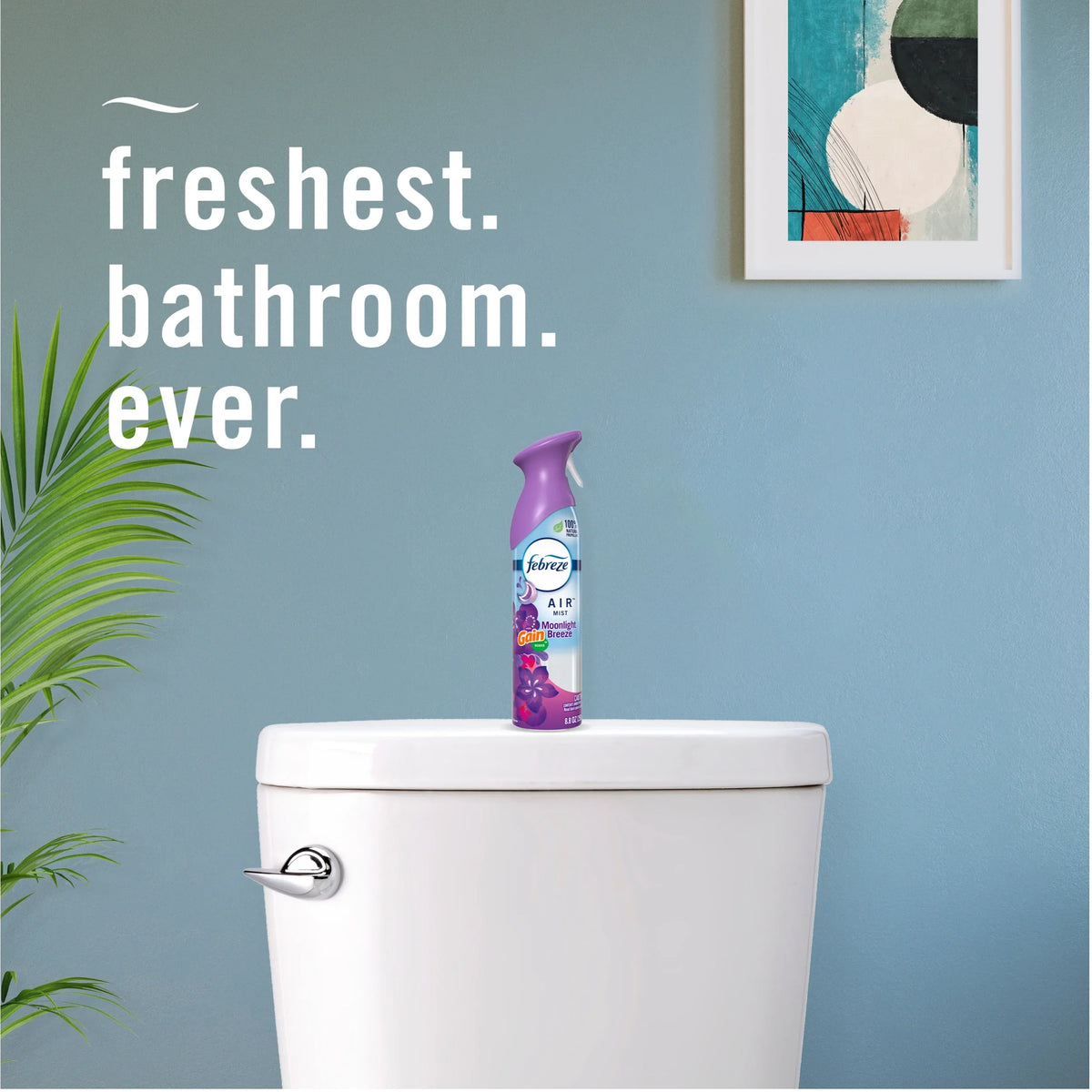 Febreze Air Freshener Spray, Odor-Fighting Room Spray, Gain Moonlight Breeze, 8.8oz, 2 Count