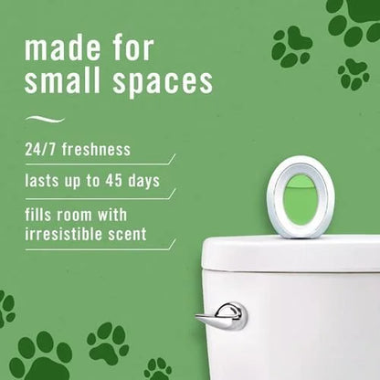 Febreze Small Spaces Air Freshener, Odor-Fighting, Plug In Alternative, Air Fresheners For Home And Bathroom And Kitchen, Closet Air Fresheners, Heavy Duty Pet Scent, 4 Count - Pack of 2