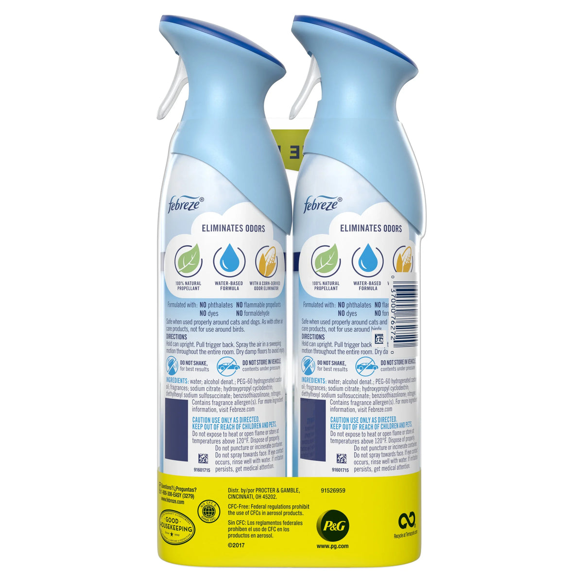 Febreze Air Freshener Spray, Odor-Fighting Room Spray, Gain Honey Berry Hula, 8.8oz, 2 Count