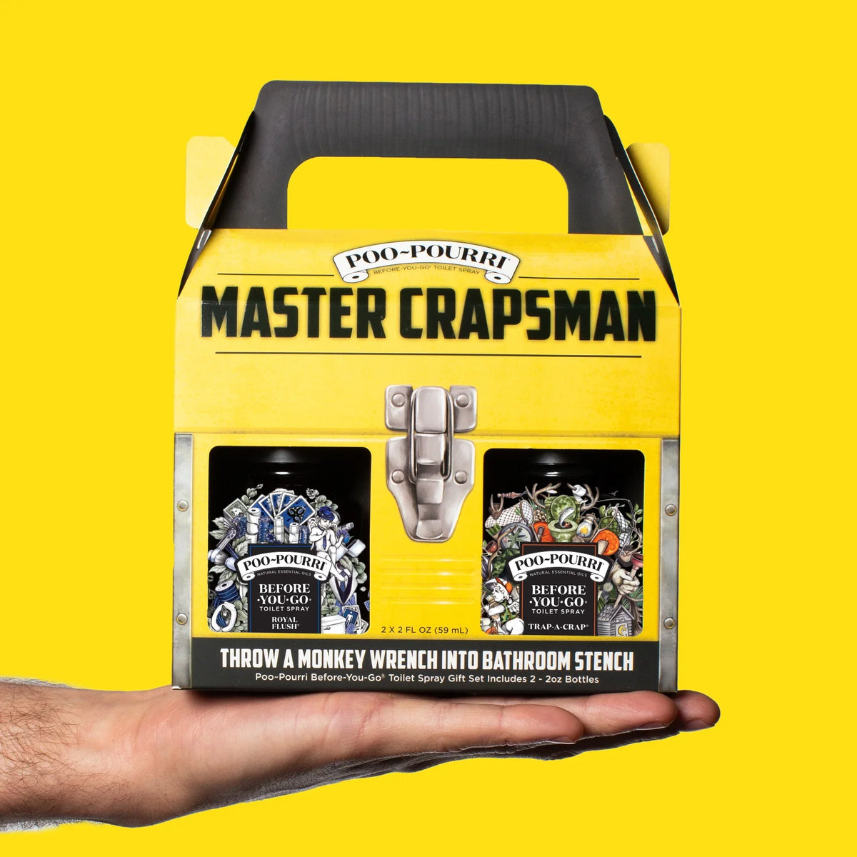 Poo-Pourri Toilet Spray, Master Crapsman Gift Set, Includes 2- 2oz Bottles