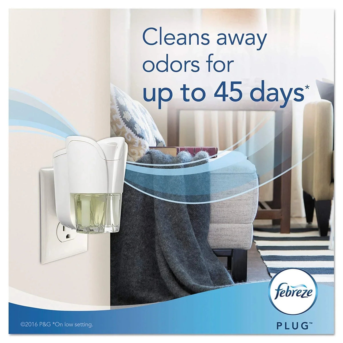 Febreze 45540 Plug Air Freshener Refills, Linen & Sky, 0.87 oz Refill Case of 8