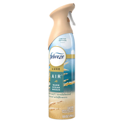 Febreze Air Freshener Spray, Odor-Fighting Room Spray, Warm Ocean Breeze Scent, 8.8oz, 1 Count