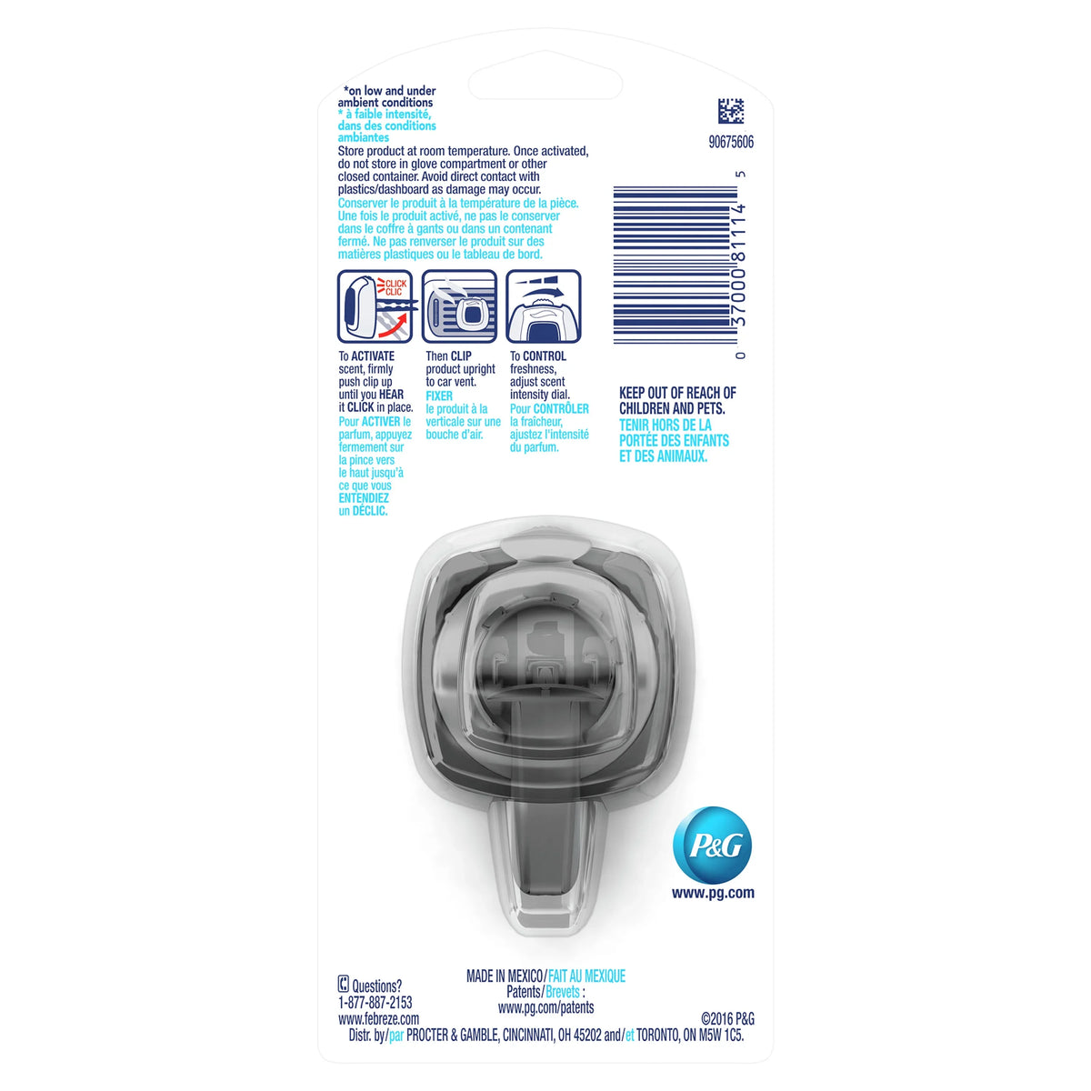 Febreze CAR Air Freshener Hawaiian Aloha, 1 Count, 0.06 oz