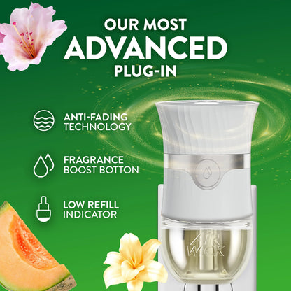 Air Wick Plug-In Scented Oil Air Freshener Warmer Refills, Summer Delights, 4 Count