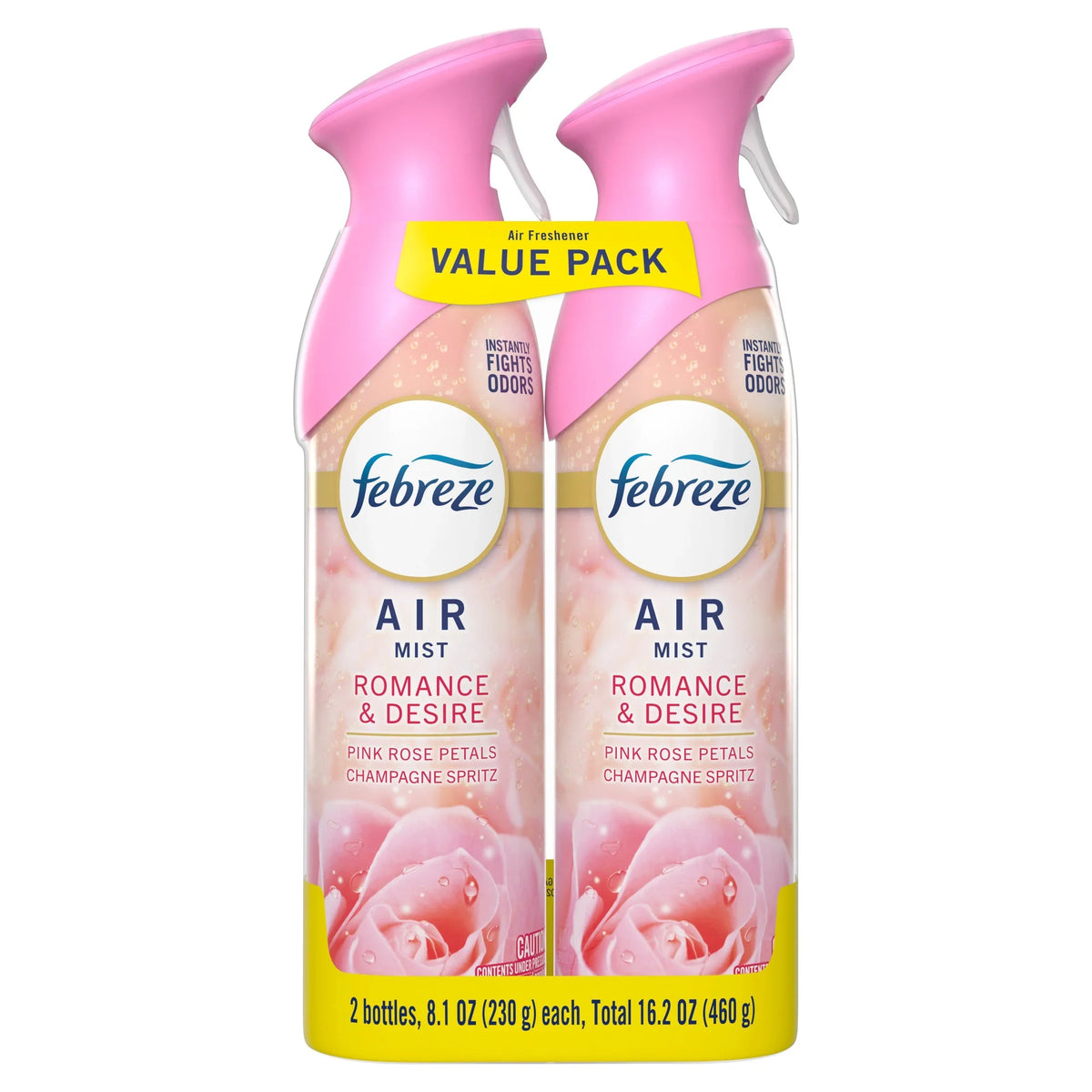 Febreze Air Mist Air Freshener Spray, Romance & Desire Scent, 8.1oz, 2 Count