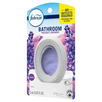 Febreze Bathroom Air Freshener, Odor-Fighting, Lavender, 1ct