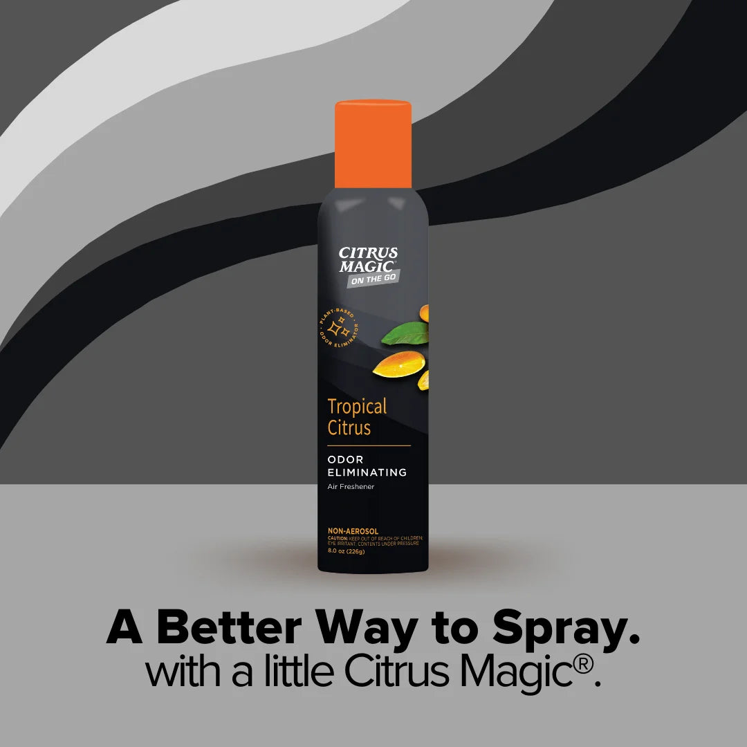 Citrus Magic On the Go Air Freshener Spray for Auto, Tropical Citrus, 8-Ounce