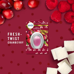 Febreze Small Spaces Odor-Eliminating Air Freshener Refill, Cranberry, 2 Ct