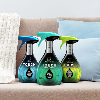 Febreze Unstopables Touch Fabric Spray, Fresh & Breeze, 16.9 oz, Pack of 2