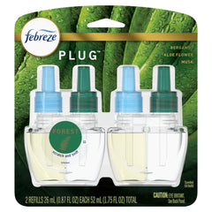 Febreze Origins Fade Defy PLUG Air Freshener & Odor Eliminator, Forest (2) .87 fl. oz. Oil Refills
